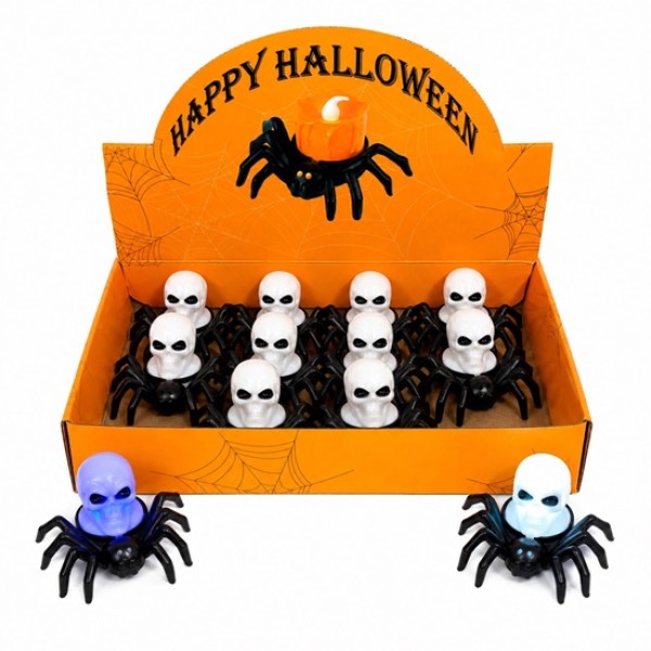 Аксесоар за HALLOWEEN Паяк с череп/12 броя в кутия/
